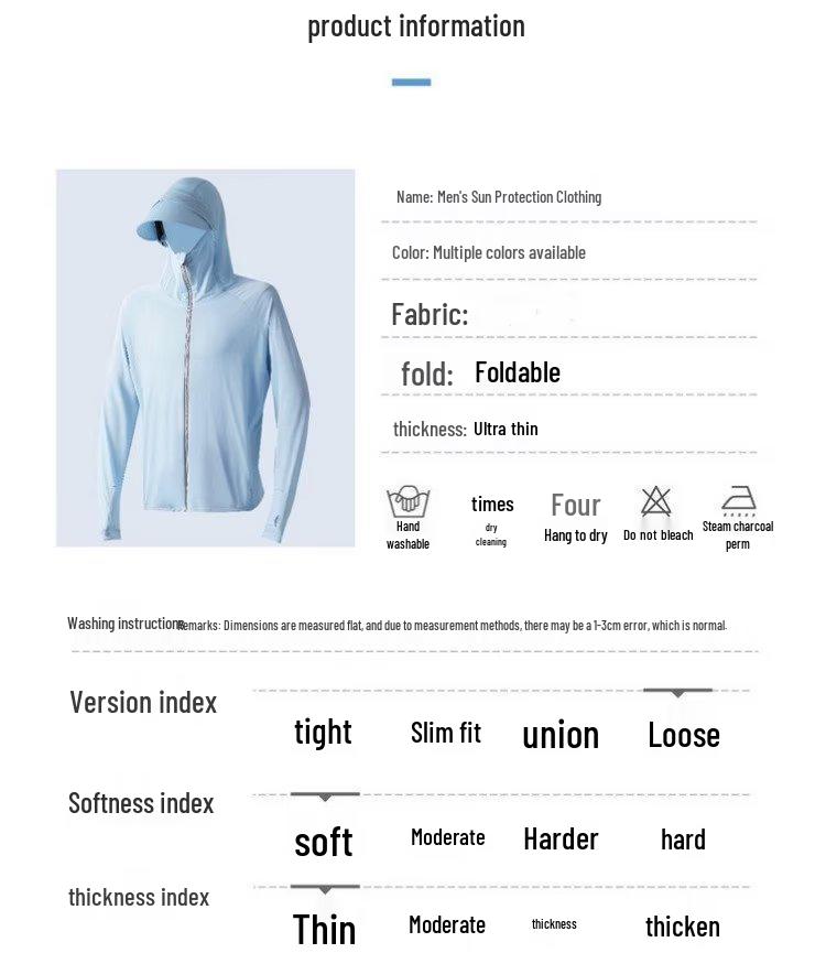 Men's Summer UV Protection Lightweight Breathable Outdoor Shirt for Fishing & Cycling