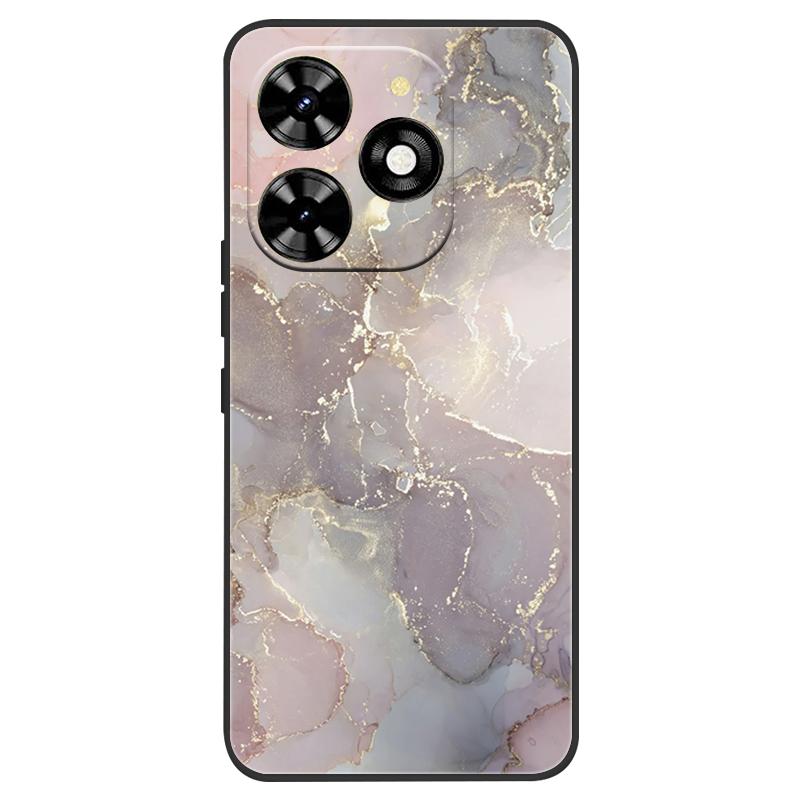 For Infinix Smart 8 Case X6525 Marble Soft Matte Silicone Back Cover For Infinix Smart 8 Pro Smart8 Plus Full Coverage Shell