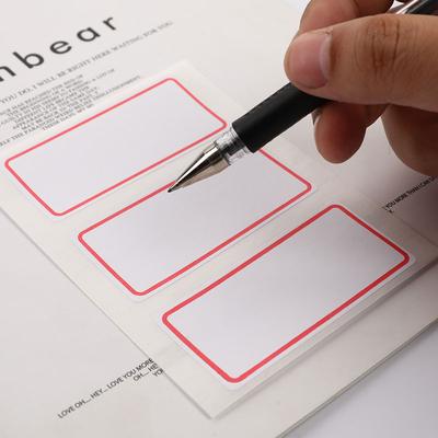 מדבקת תווית מדבקת שם מדבקה לבנה הערות ריקות