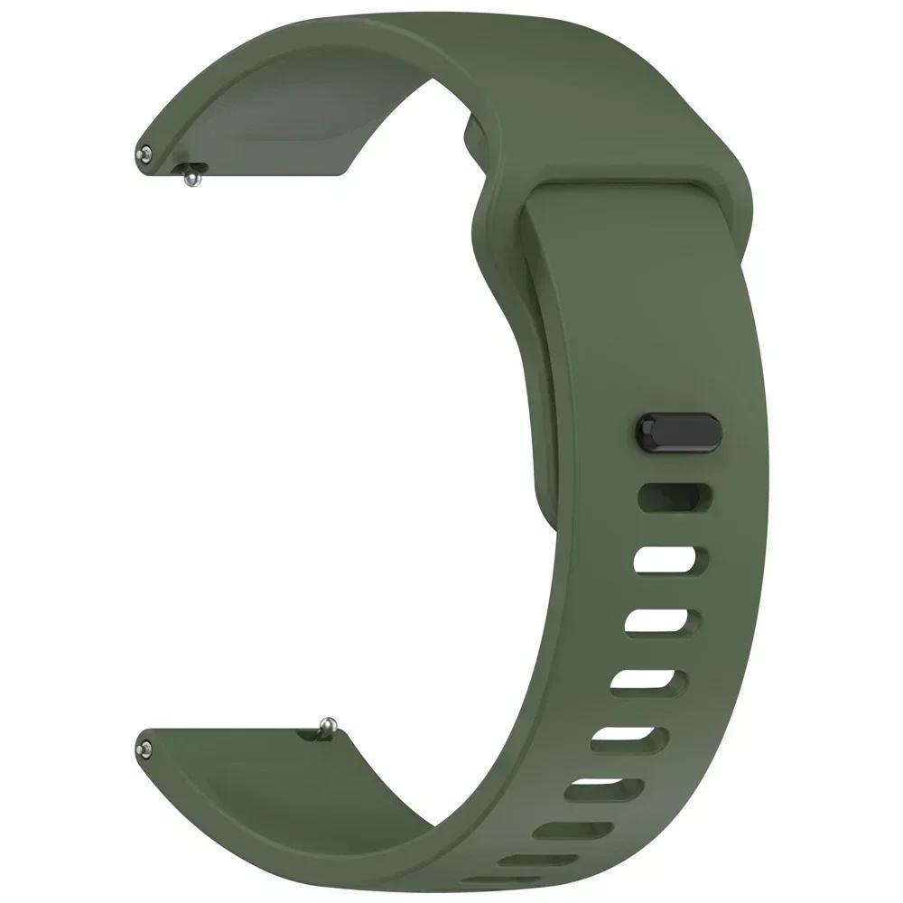 

22-миллиметровый силиконовый ремешок для Redmi Watch 5 Lite Браслет для Redmi Watch 5 Active Спортивный браслет Аксессуары Mi Correa S4/S3/S2 46мм 42мм 1PCS 22MM армия зеленый