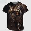 Vintage 3D Animal Men's Clothing Summer Breathable Men's T-Shirt Hip Hop Fashion Men Top Trend O-Neck Men Short Sleeve