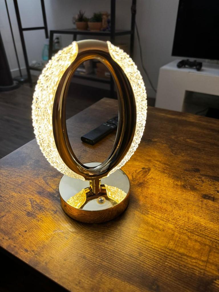 Cordless Crystal Lamp Touch Sensor Control LED Night Light Table Lamp Rechargeable Dimmable Bedroom Decoration Camping Lights