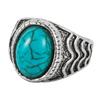 Zinc Zinc Alloy Western Country Ring Antique Vintage Ring Trendy Turquoise Ring  Girls