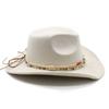Women's Men's Retro Jazz Classic Suede Denim Hat Wide Edge Western Wide Edge Sun Hats