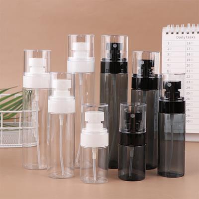 30/60/100/120 ml Sprühflasche Reise-Spender Leer Transparent/Schwarz Make-up Alkohol Ultrafeiner Nebel Gesichtshydratation Tragbar