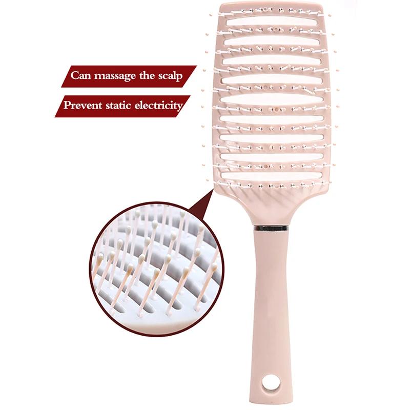 Hair Brush Scalp Massage Comb Curling Comb Air Cushion Plastic Comb Bristles Air Bag Comb Household Massage Hairdressing Comb