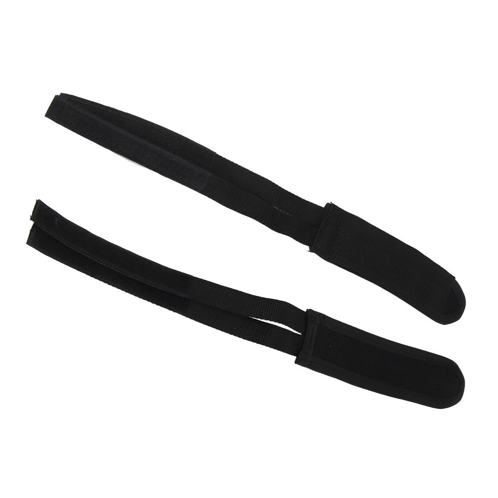 1 Pair Fixed Gear Road Bike Bicycle Cycling Adhesive Pedal Toe Clip Strap Belt Black