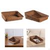 Bread Basket Fruit Storage Meal Imitation Rattan Serving Tray for Living