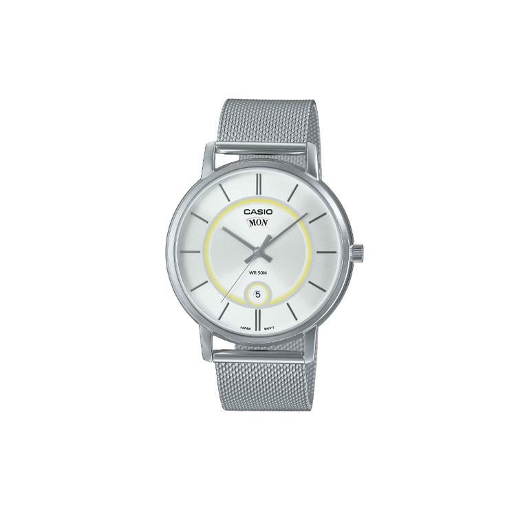 CASIO Men Standard Series Silver Watch MTP-B120M-7AV MTP-B120M-7AV Silver Dial