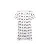 Printed Athletic Knit T-Shirt Dress Women Tops F11W028323F-WT