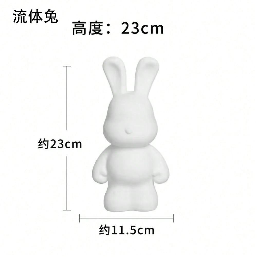 

Сделай сам Жидкий Кролик Без Пигмента Ручной Работы Яростный Кролик Белая Заготовка Форма Кукла Игрушка Граффити Рисование Подарок С Отверстием для Депозита