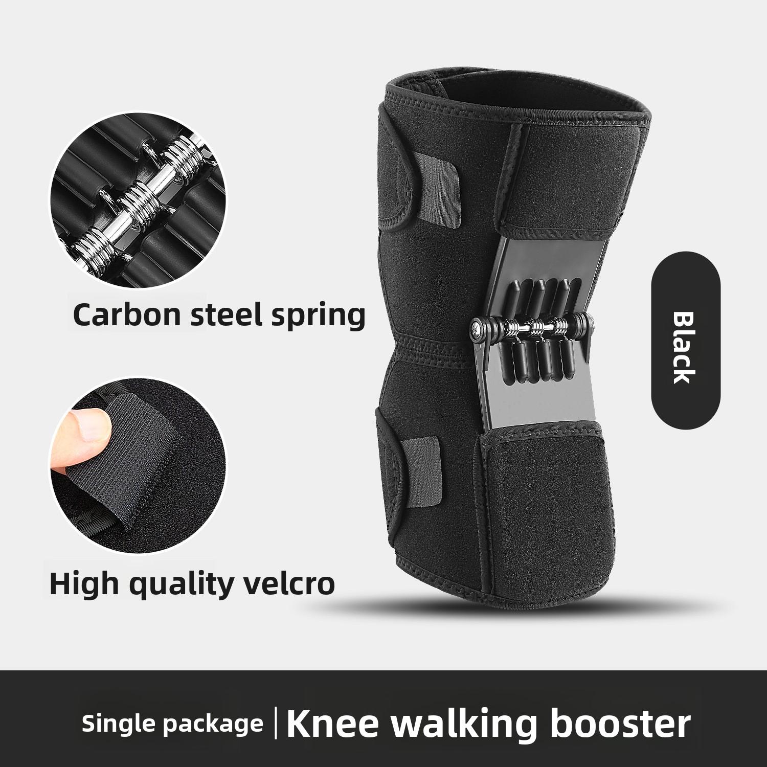 

1Pc Adjustable Knee Joint Booster With Spring Steel Plate For Elderly Unisex Patella Joint Knee Protector Outdoor Sports Support