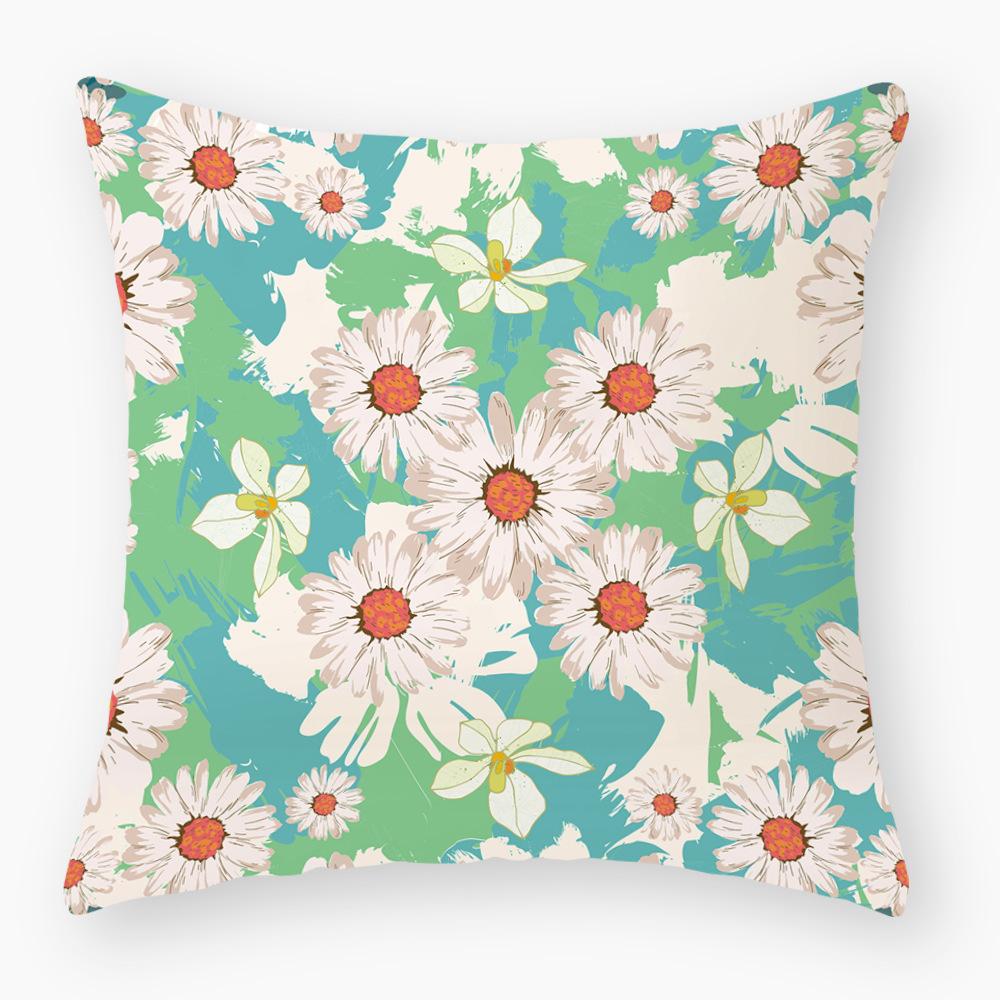 Printed Pillowcase Home Sofa Decorative Cushion Cover Creative Printed Waist Pillowcase