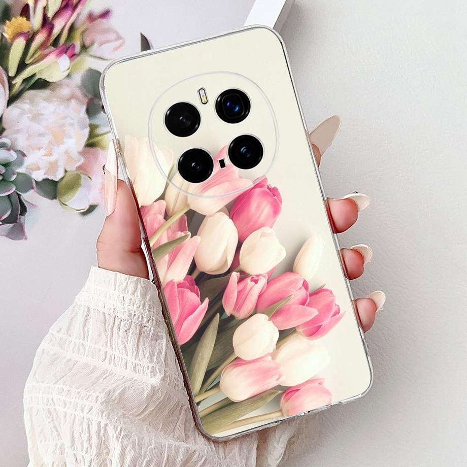 For Honor Magic 7 Pro Phone Case Magic7 Magic 6 Lite 5 Lite Back Cover Girly Fashion Flower Butterfly Paintong Soft TPU Bumper