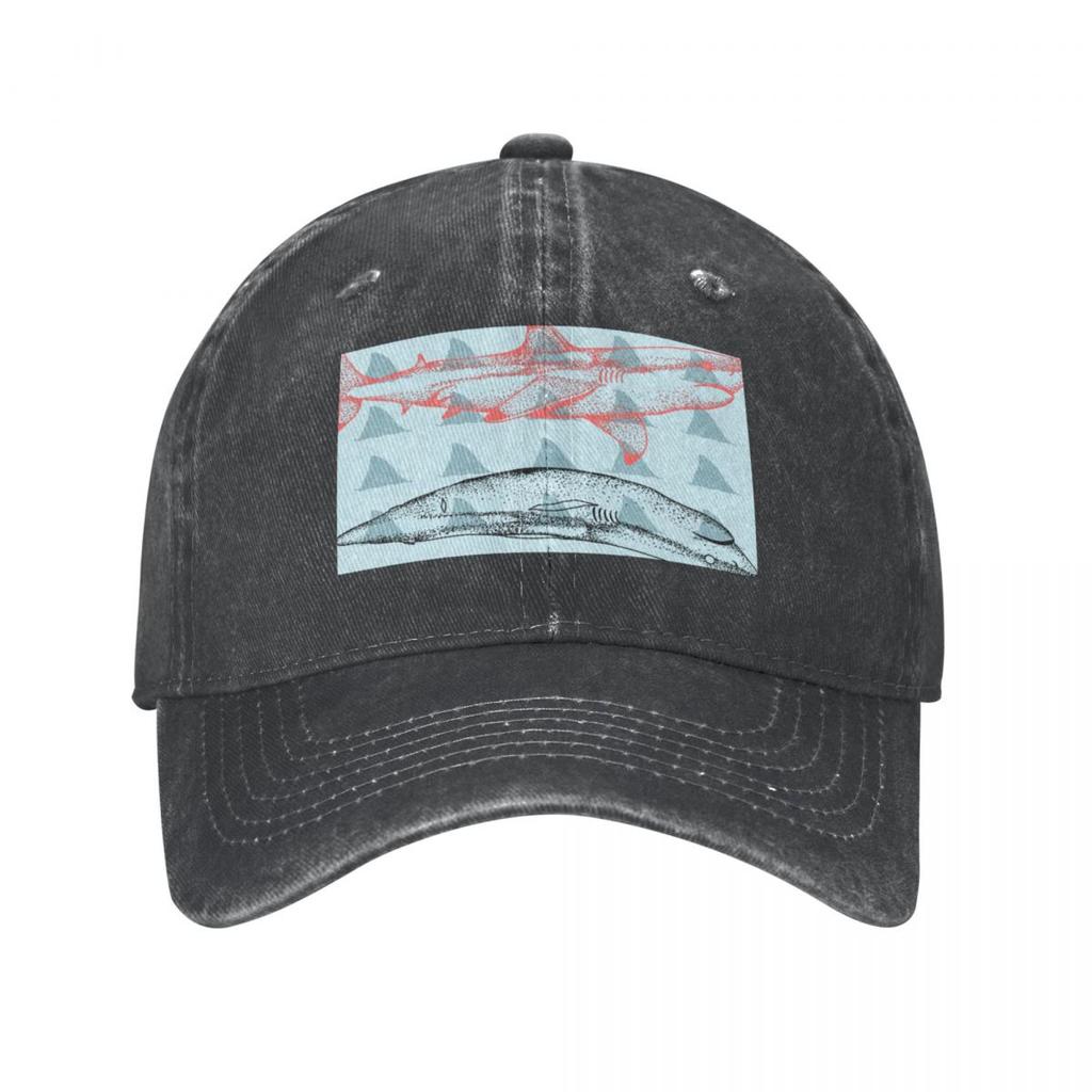 Shark Conservation Cowboy Hat Sunhat Snap Back Hat Womens Hats Unisexs
