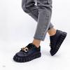 Chain Leather Upper Board Shoes Sneakers Large Size Women 'S Shoes Flat Single Shoe Four Seasons Strap Casual Shoes 41 -43