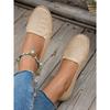 Solid-color retro women's flat loafers are trendy, comfortable and low-heeled