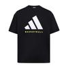 Loose Cotton Knitted Skin-Friendly Basketball Sports Short Sleeve T-Shirt Men Tops KX5693