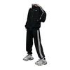 [D.IIZOO] Korean Style Jersey Top and Bottom Set, Women's Sweatshirt, 2-Piece Setup, Hoodie, Activewear, Casual, Sports, Loungewear, Loose, Large