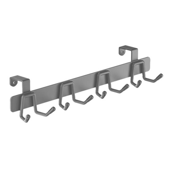 

Настенная вешалка для хранения вещей, крючок, устойчивый к коррозии, прочный, несущий нагрузку, простой в установке, кухонная стойка для принадлежностей, вешалка для столовых приборов