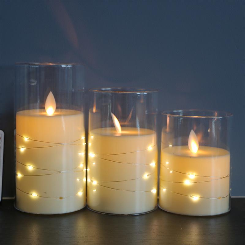 LED Remote Control Candle Light with Plastic Cover for Weddings, Bars, and Birthdays