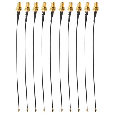 10Pcs RF Adapter Pigtail Cable IPEX To SMAk U.FL Antenna Feeder 15cm Jumper Wire for Face