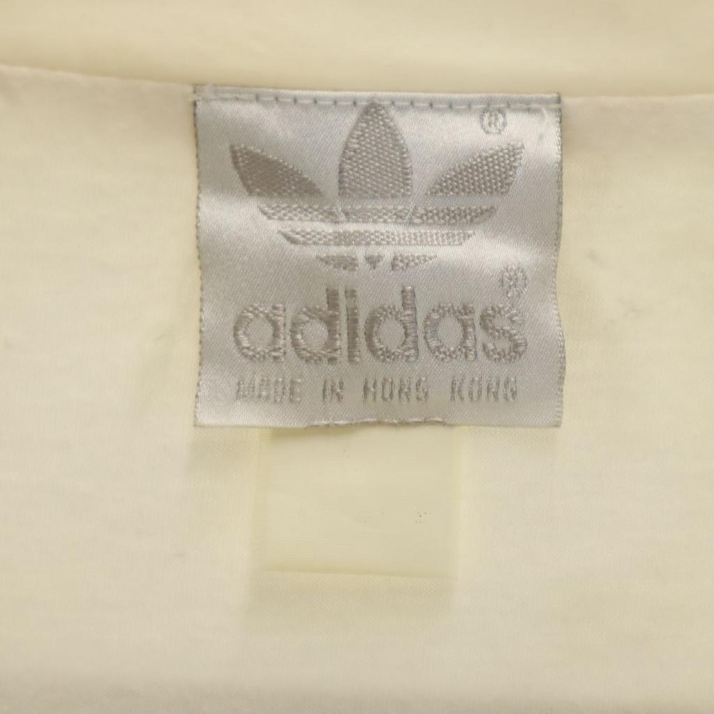 adidas 80s Trefoil logo vintage Back Print Zip jacket White system Men's Used