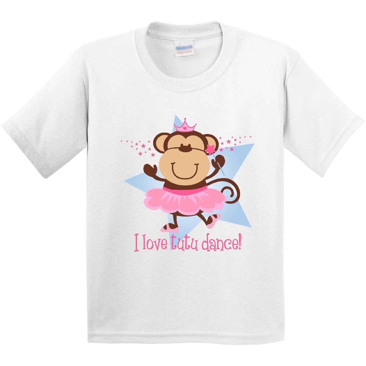 Inktastic Monkey Love Tutu Dance Youth T-Shirt Ballerina Ballet Dancer Future 120