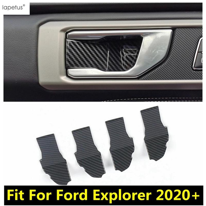 

Car Inner Door Handle Bowl Decoration Stickers Cover Trim Fit For Ford Explorer - Carbon Fiber Interior Accessories