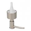 ABS Plastic Pump Head Tube Black Head Shower Silver