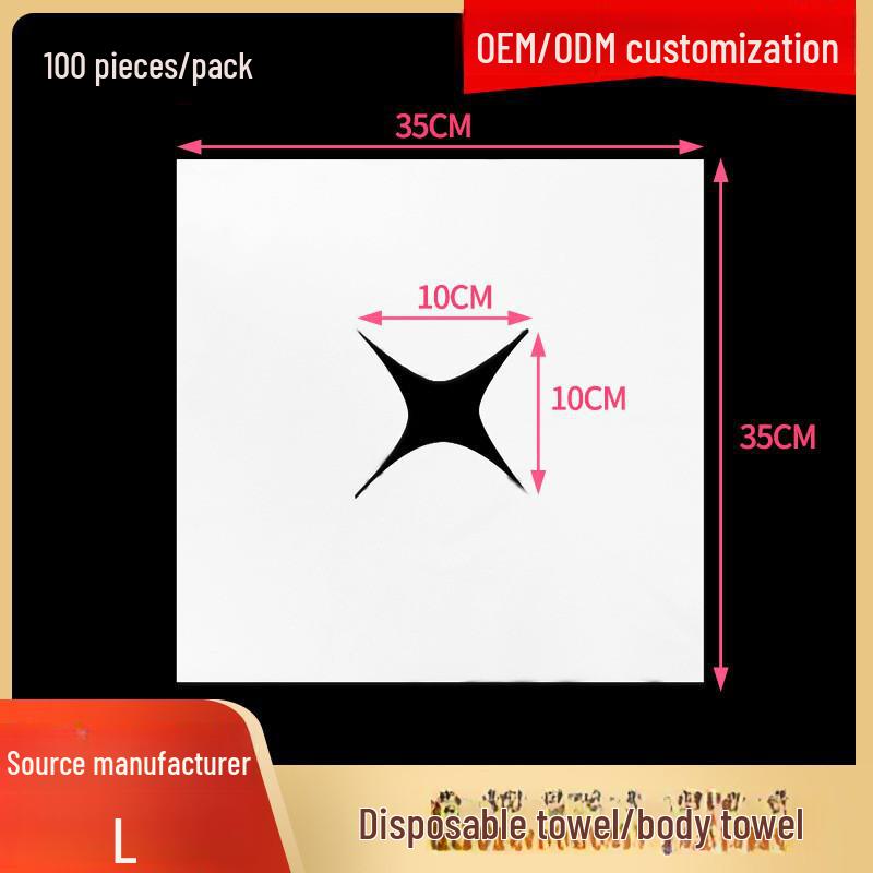 Einweg-Vlies-Gesichtstuch mit Loch für Kosmetikliegen