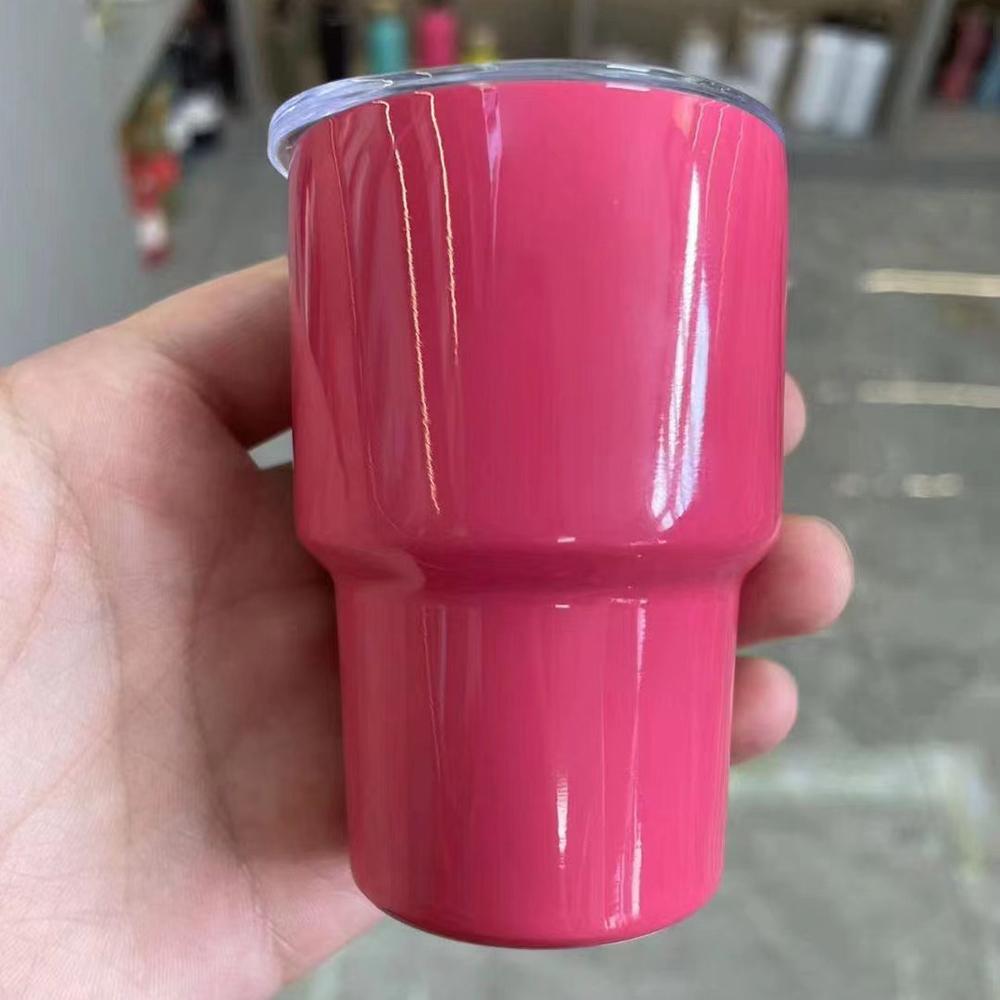 

1 шт. 2 унции мини портативный из нержавеющей стали кофейный сок горячий и холодный питьевая чашка подходит для бара путешествия и кемпинга 2oz розы красного