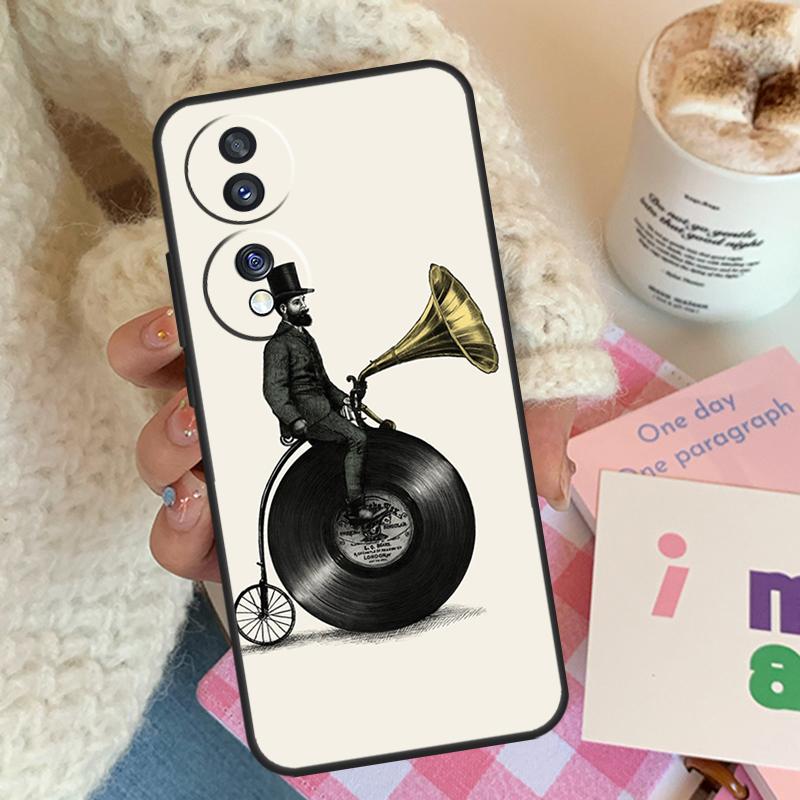 

Vinyl Record Retro For Honor Magic 8 7 6 5 Pro Case For Honor Win RT X9d X9b X9c X9a X8c X8b 200 400 70 90 Lite Honor 90 Lite
