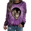 Hoodie Cute Cat 3D Printed Pullovers & Long Sleeves Women's Clothing
