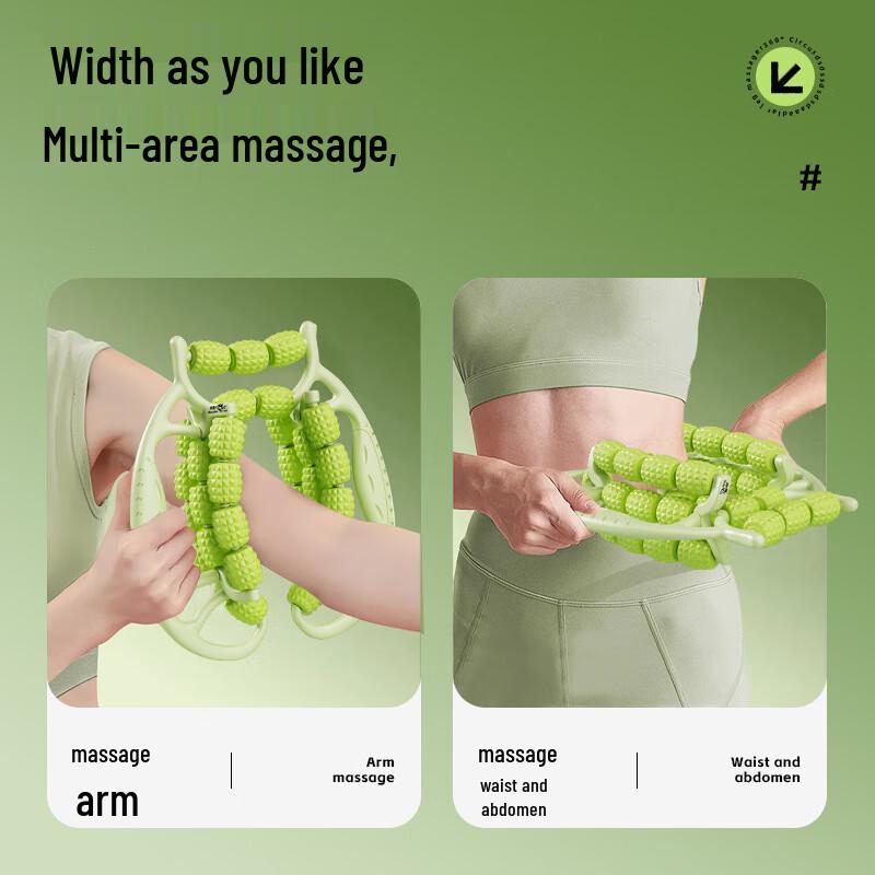 Oujian 8-Piece Ring Thigh Exerciser & Massage Roller Set