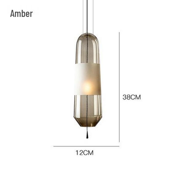 Nordic Minimalist Glass Pendant Light for Bedroom or Living Room