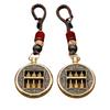 Brass Retro Movable Abacus Keychain Pendant - Creative Handicraft Accessory for Bags and Cars