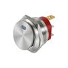 22mm Metal Button Rocker Switch Stainless Steel 12V 20A Self-locking Two Positions Car Toggle Switches ON-OFF 220V 15A 3 Pins