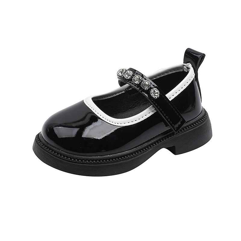 Children's leather shoes, new spring and autumn Korean style girls' soft-soled shoes, baby anti-slip fashion performance shoes
