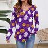 Women Long Sleeve Tops Dressy Casual V Neck Tshirts Basics Tee Vacation Fall Fashion Clothes