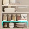 Schichtiger Organizer Küche Ausziehbarer Regal Ausziehbarer Regal Verstellbar Arbeitsplatten Lagerregal Platzsparend Schrank Organizer
