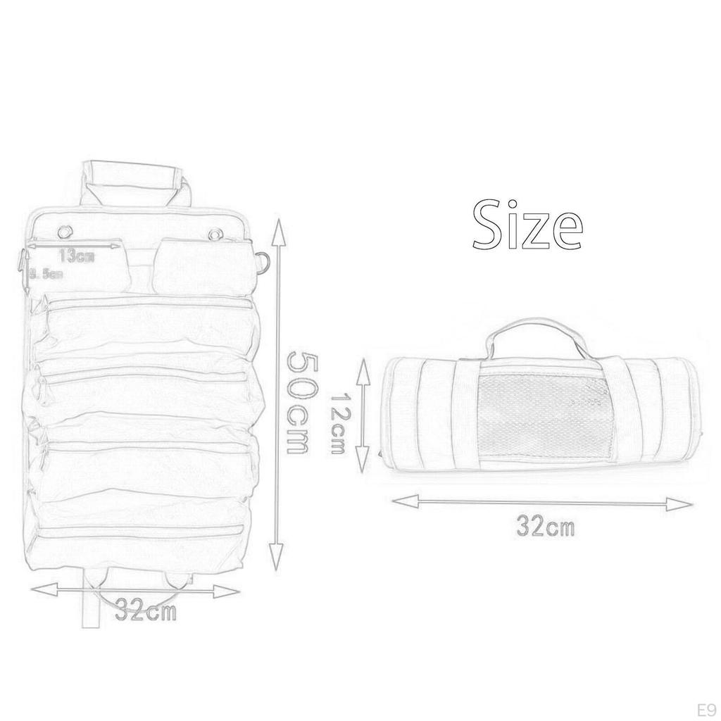 Portable Tool Bag Organizer with Detachable Pouches for Home and Garage Storage