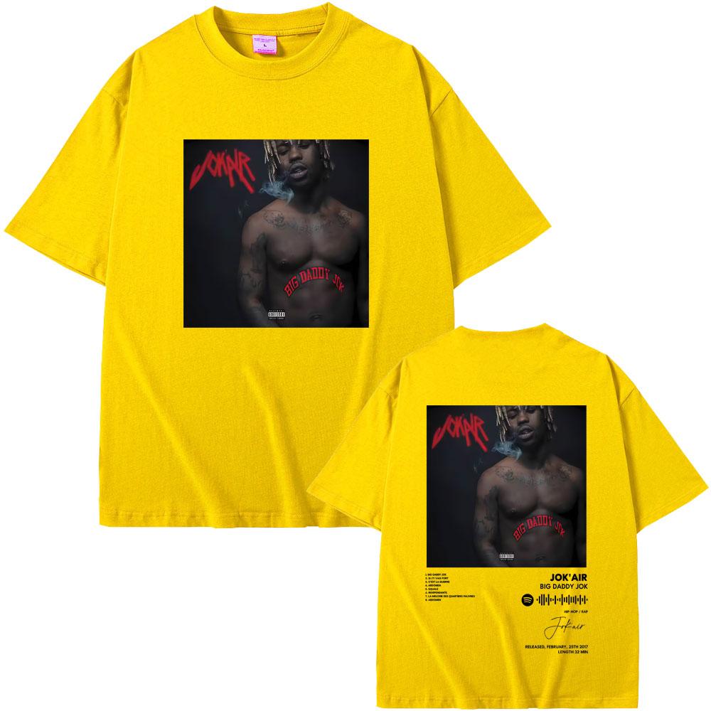 Rapper Jokair Big Daddy Jok Album Merch Tshirt Unisex Women Vintage Oversized T Shirts Fashion Hip Hop Short Sleeve Tee Streetwear