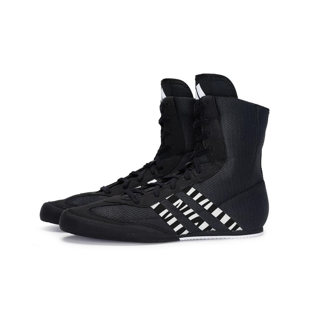 Adidas Box Hog 2.0 Abrasion Resistant High top Training Shoes Unisex Carbon Black White FX0561(Team80-S-BOX)