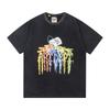 Zomer Dames en Heren Gallery Dept Regenboog Verfspat Print T-shirt Vintage Gewassen