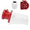 380415V 125A Industrial Connector 3P+E 4 Pin Power Plug IP67 Waterproof for Agriculture