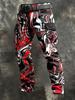 Y popular D printed men's trousers retro overalls new punk men's clothing independent