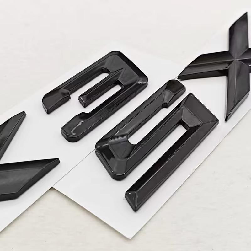NEW 3D ABS Car Styling Logo X3 X5 Rear Trunk Badge Sticker Emblem Decals For BMW X3 X5 Auto Tail Accessories MA6