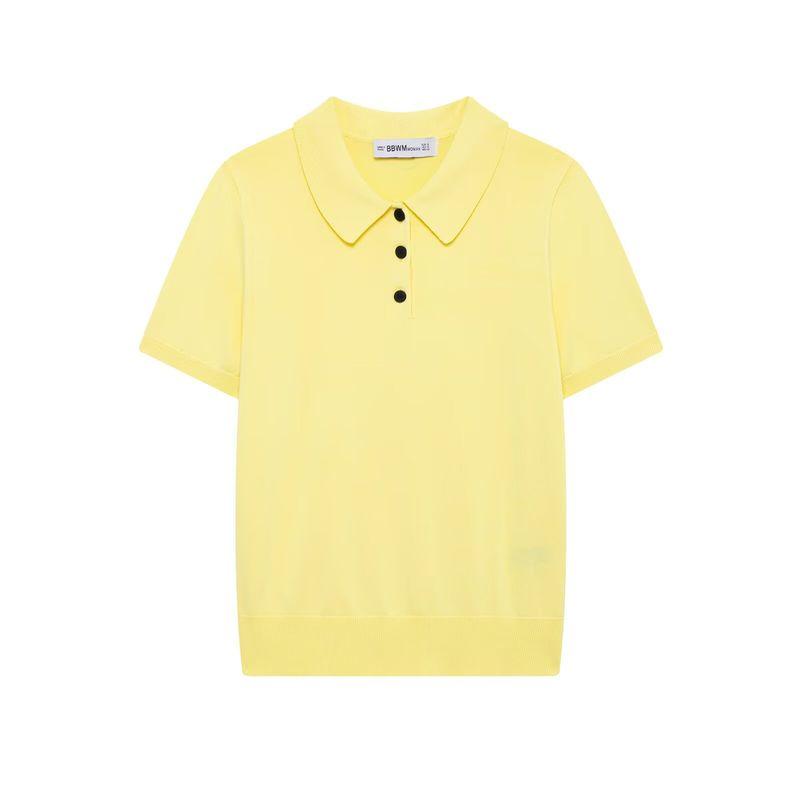 Kaslead New Arrival Women's Clothing Fashion Style Fashion Minimalist Short Sleeve Knitting Tops 2142019