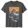 Conquer The Peaks Of Your TShirt Winter Hiking Outdoors Birthday Gift